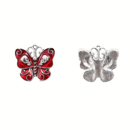 Halloween Skull Butterfly Charms