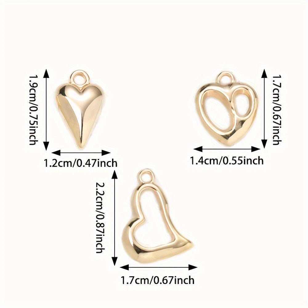 Plastic Heart Charms