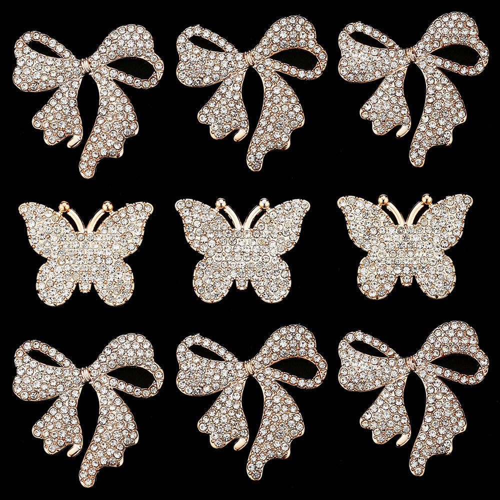 Golden Bow Flatback Embellishments