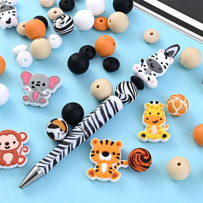 Assorted Silicone Animal Beads
