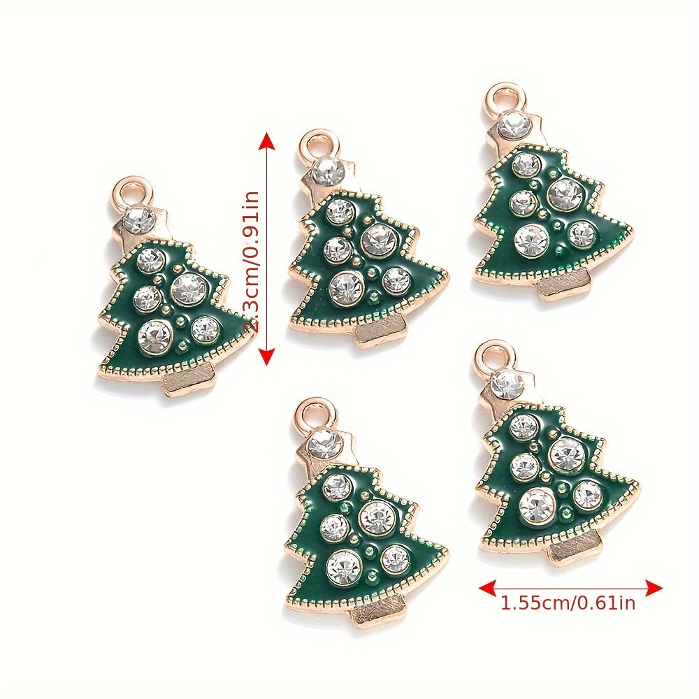 Mixed Metal Christmas Pendants