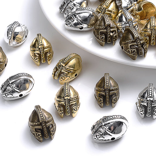 10pcs 16x11mm Vintage Helmet Spacer Beads