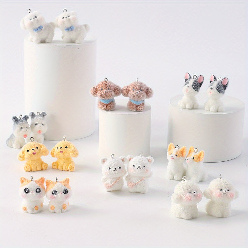 Resin Puppy Pendants