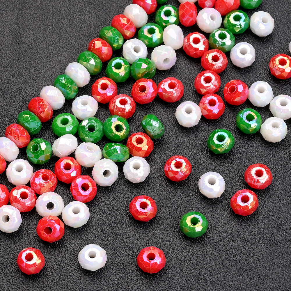 Christmas Acrylic Wheel Beads