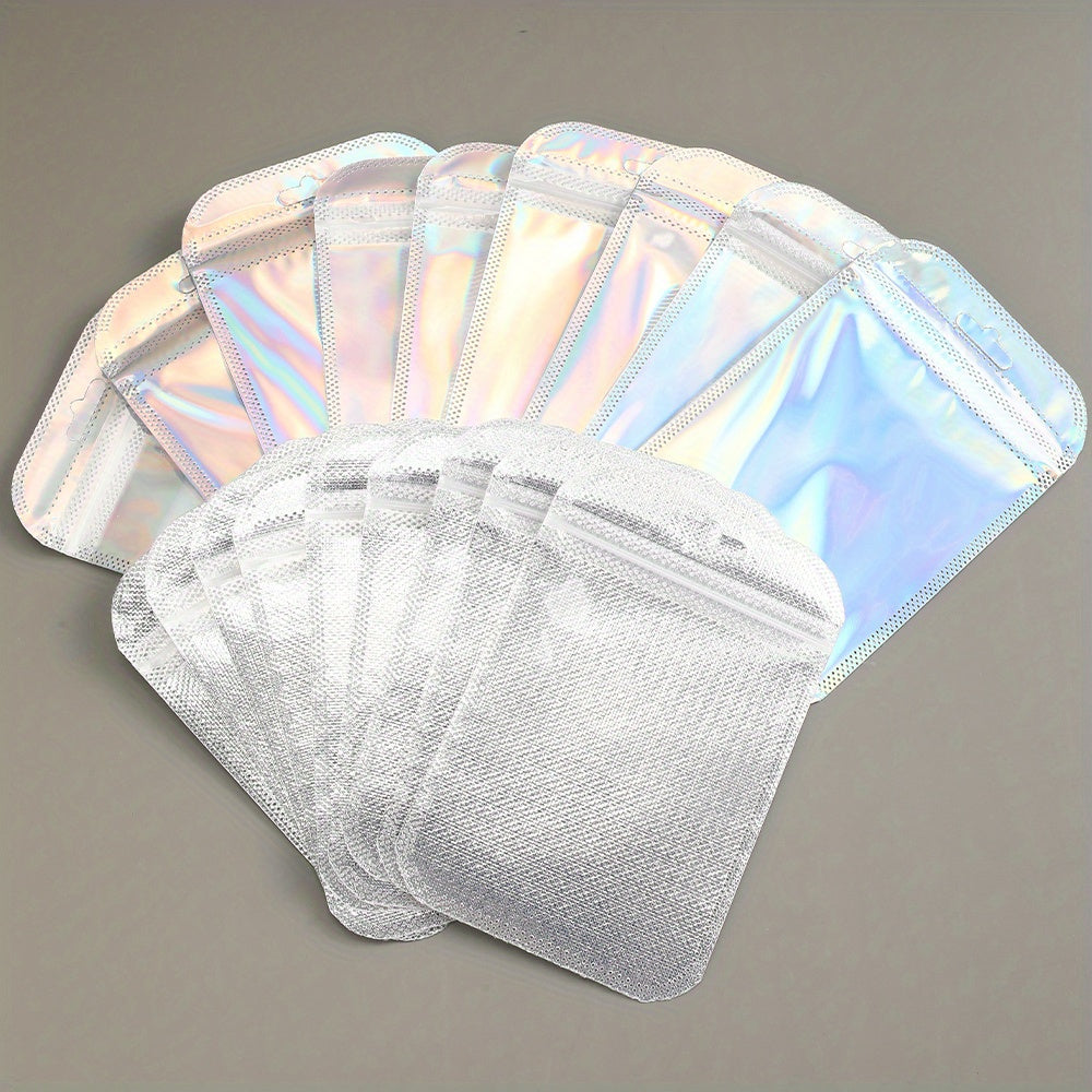 Iridescent Self-Sealing Jewelry Bags