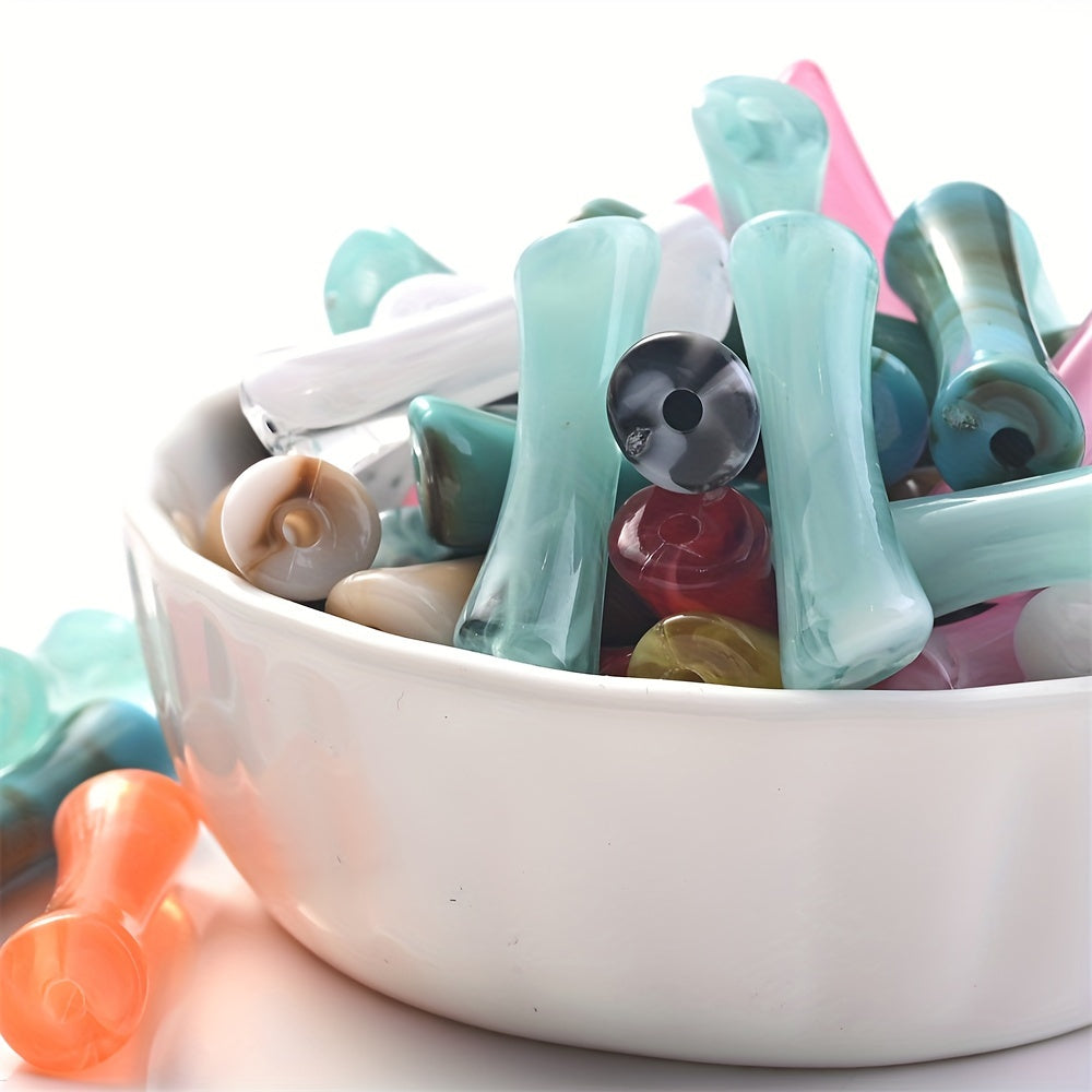 Slub Acrylic Beads