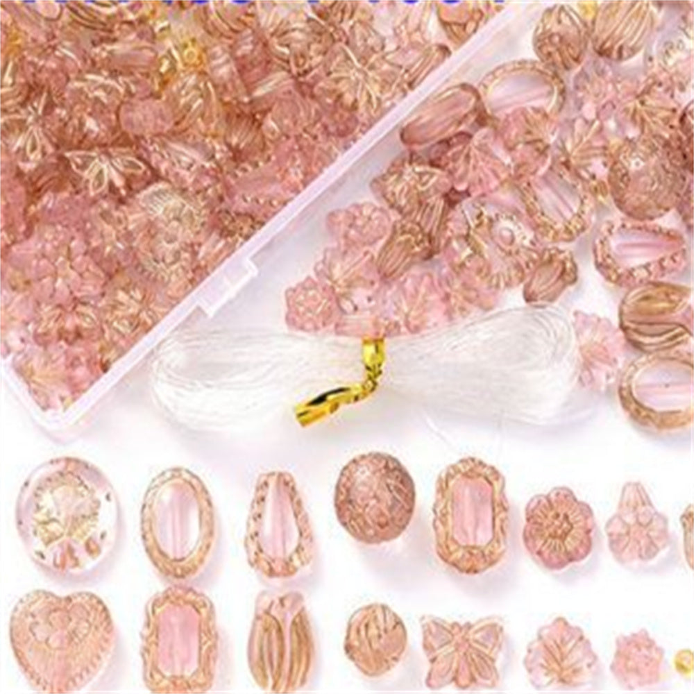 Vintage Floral Acrylic Bead Set