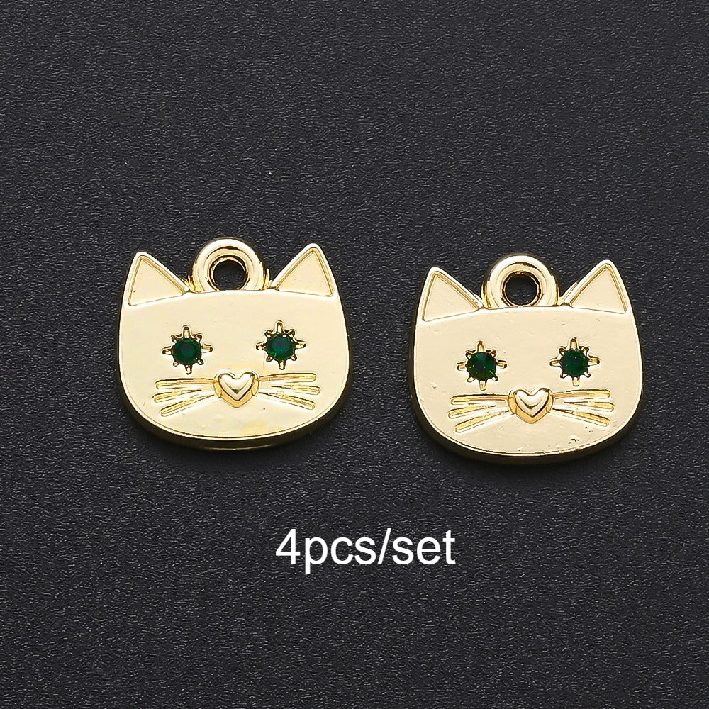 Cat Alloy Pendant Charms