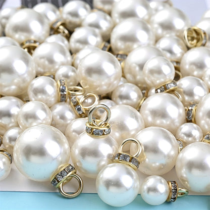 8/10/12/14/16 mm Acrylic Rhinestone Round Spacer Beads