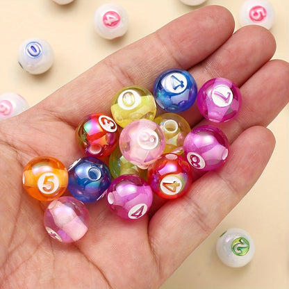 AB Digital Engraved Acrylic Beads