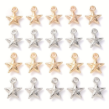 20PCS 12×15mm Antique Star CCB Pendant Beads