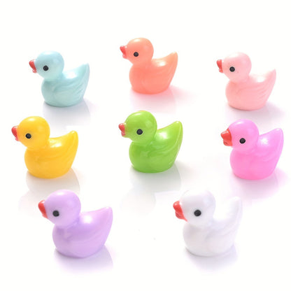 Solid Color Duck Resin Beads