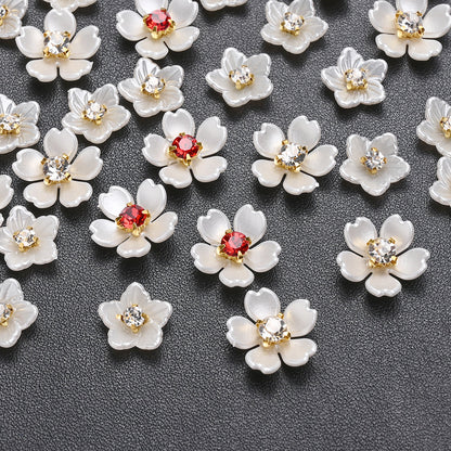 Acrylic Rhinestone Flower Patches