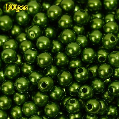 Colorful Imitation Pearl Acrylic Beads