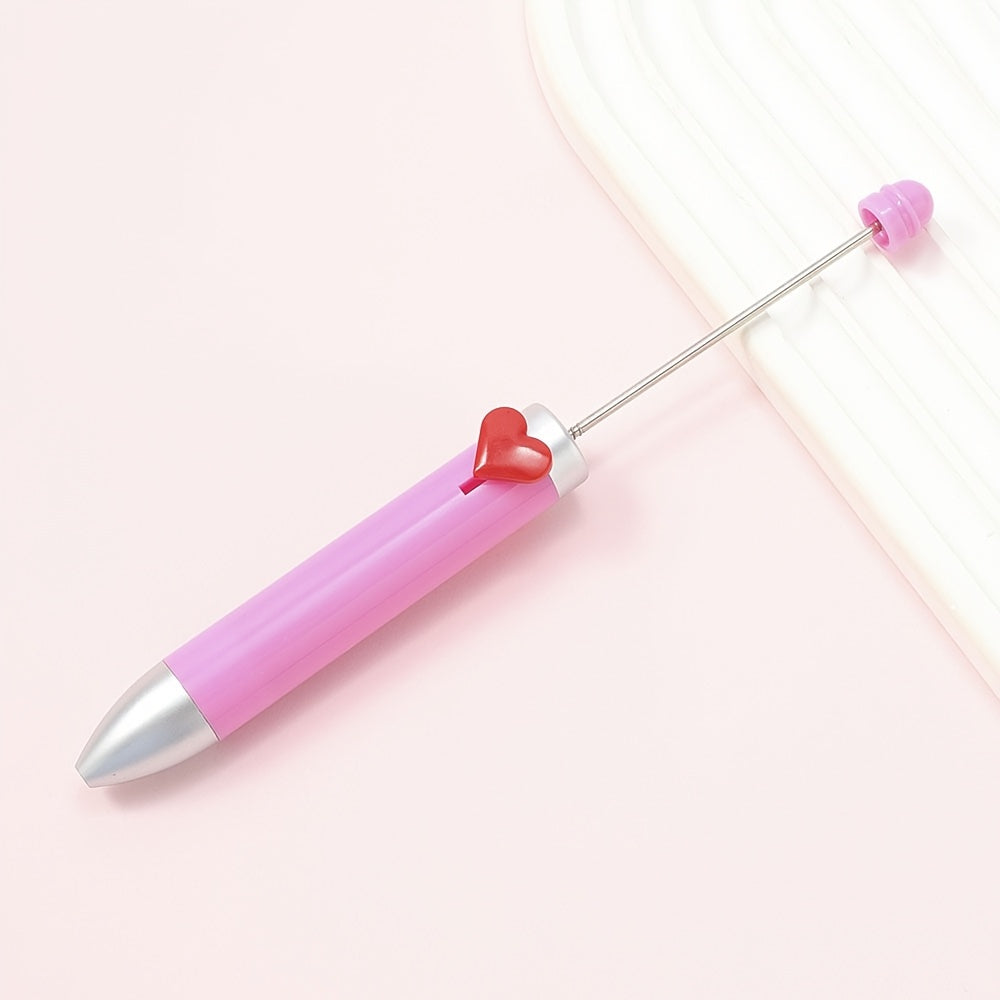 155x14 mm Creative Plastic Beaded Ballpoint Pen