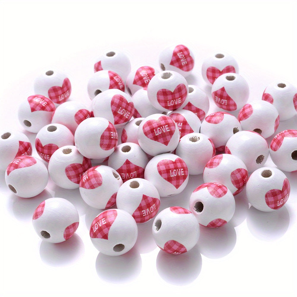 Love Bear Wooden Beads
