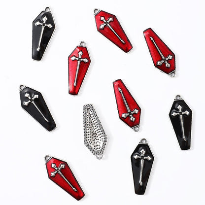 Halloween Coffin Alloy Charms