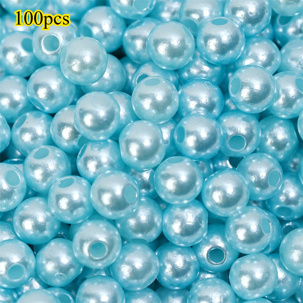 Colorful Imitation Pearl Acrylic Beads