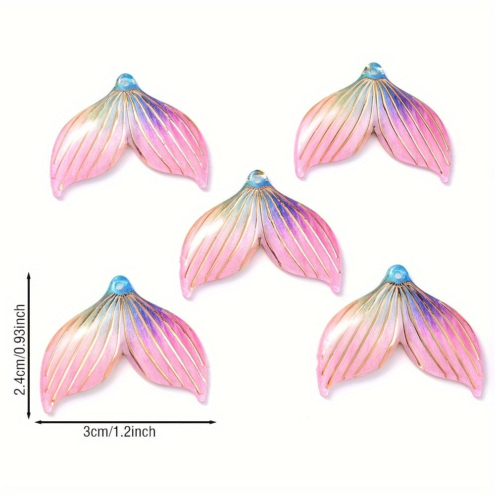 Mermaid Tail Acrylic Pendants