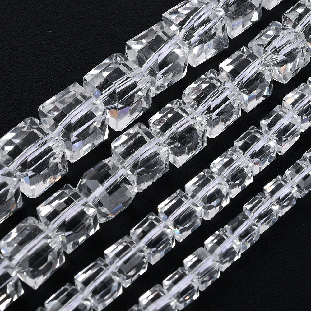 6/8/10/12mm Cubic Glass Beads
