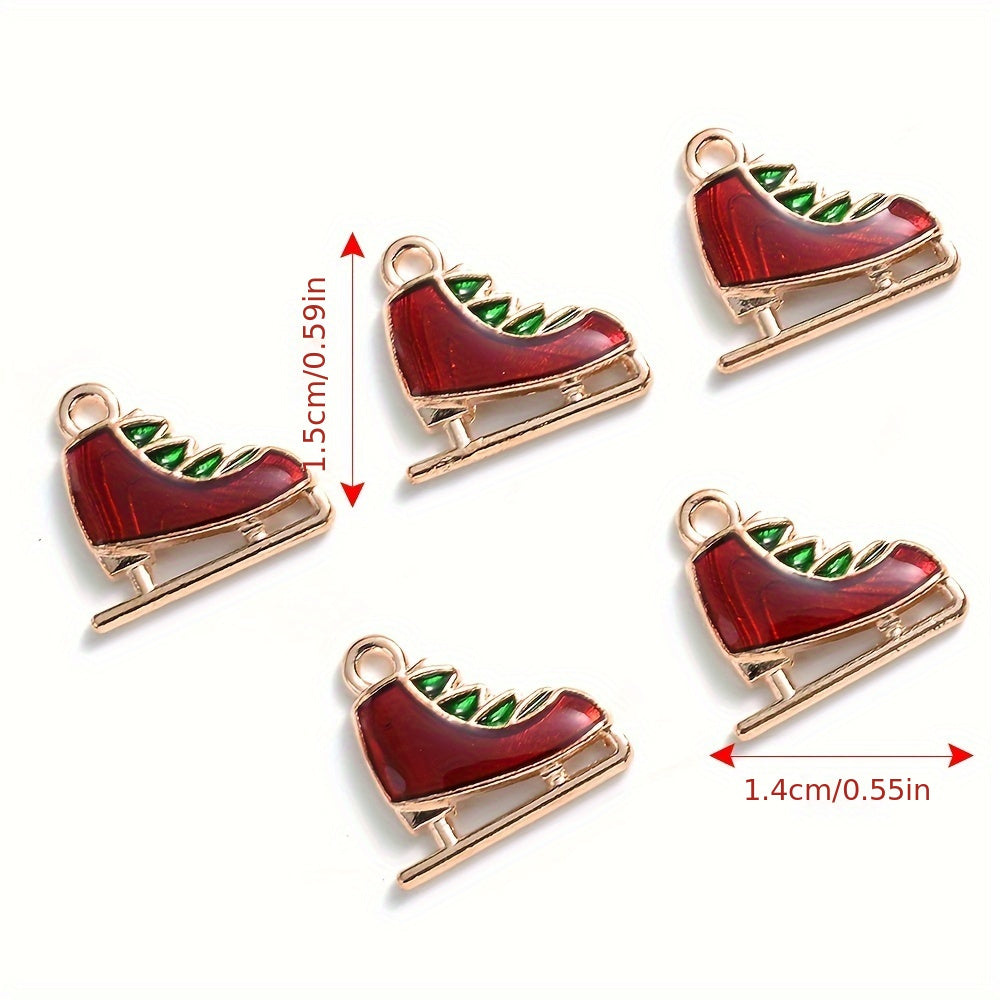 Mixed Metal Christmas Pendants