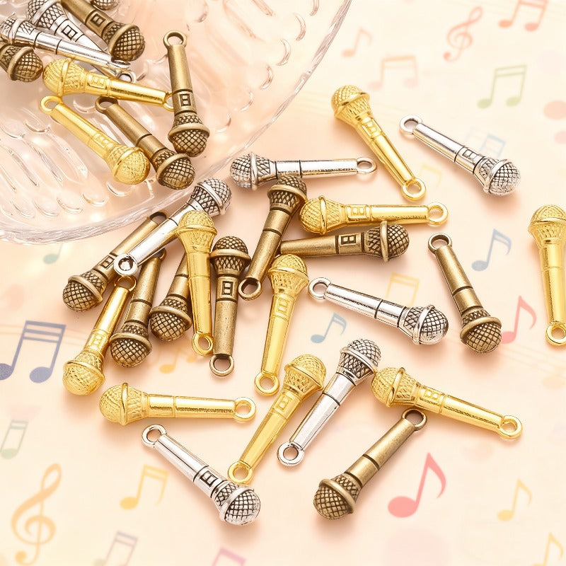 Microphone Alloy Pendants