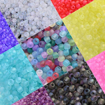 Colorful Frosted Seed Beads