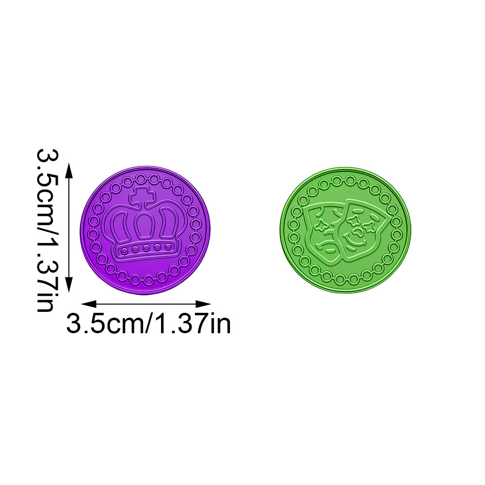 Mardi Gras Plastic Party Coins