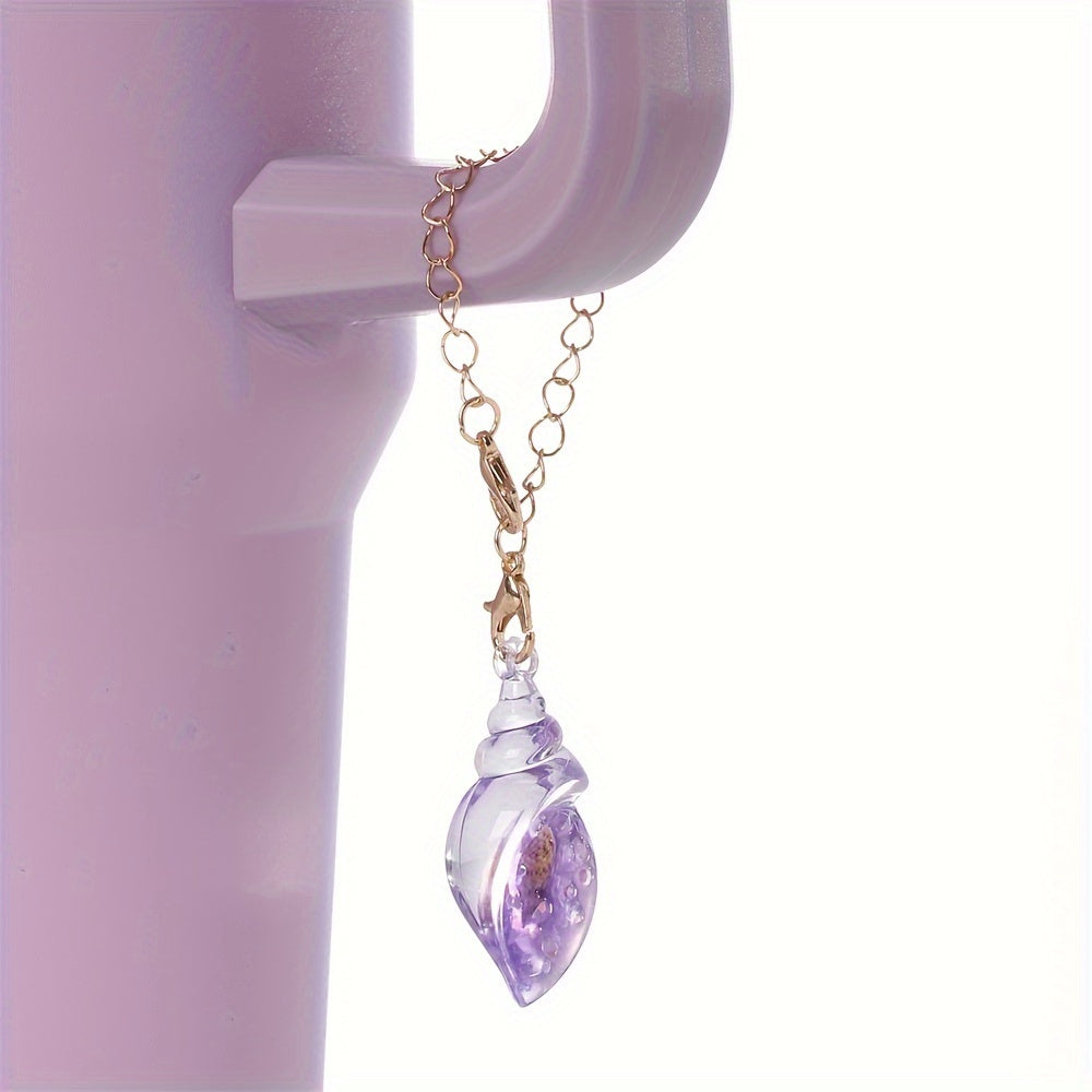 1PC Luminous Resin Conch Pendant
