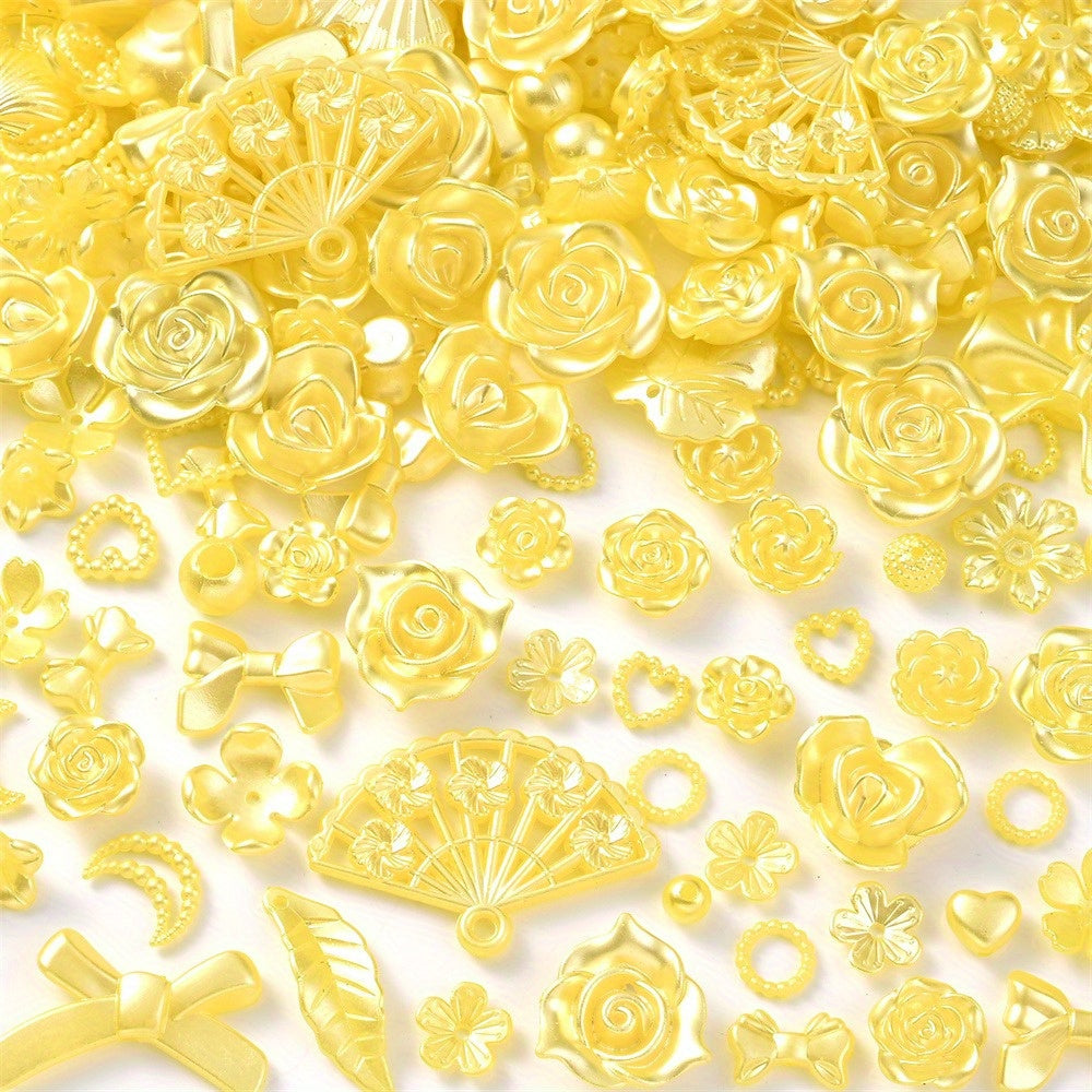 8-40 mm Acrylic Butterfly, Flower, Moon & Star Bead Assortment
