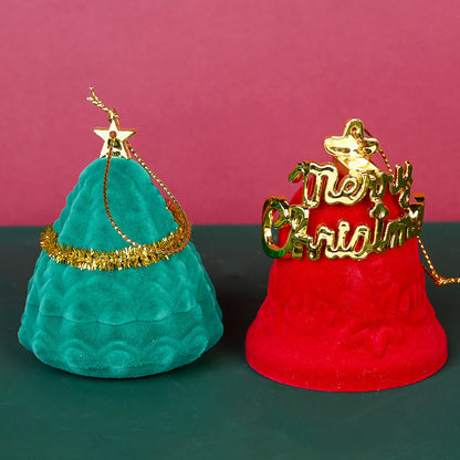 Christmas Tree & Gold Character Jewelry Box