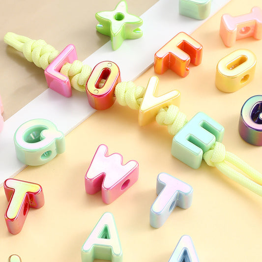 Creative Large Hole Letter Beads