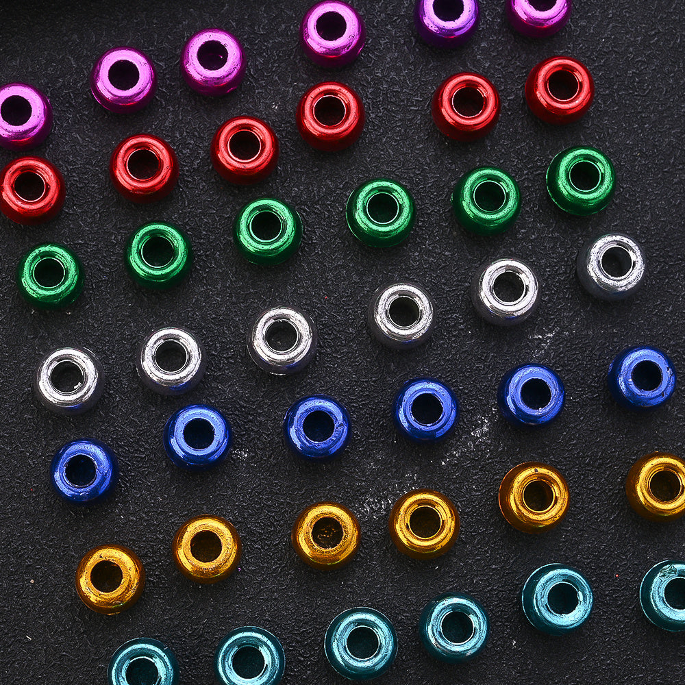1000pcs/bag 6x9mm Colorful Resin Large Hole Beads