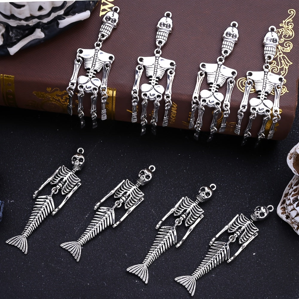 Skeleton Mermaid Skeleton Halloween Gothic Charms