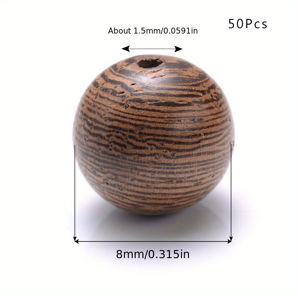 Round Wooden Beads