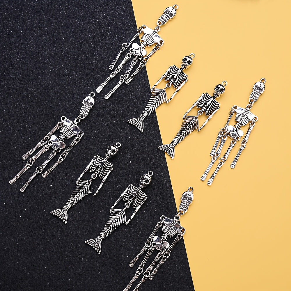 Skeleton Mermaid Skeleton Halloween Gothic Charms