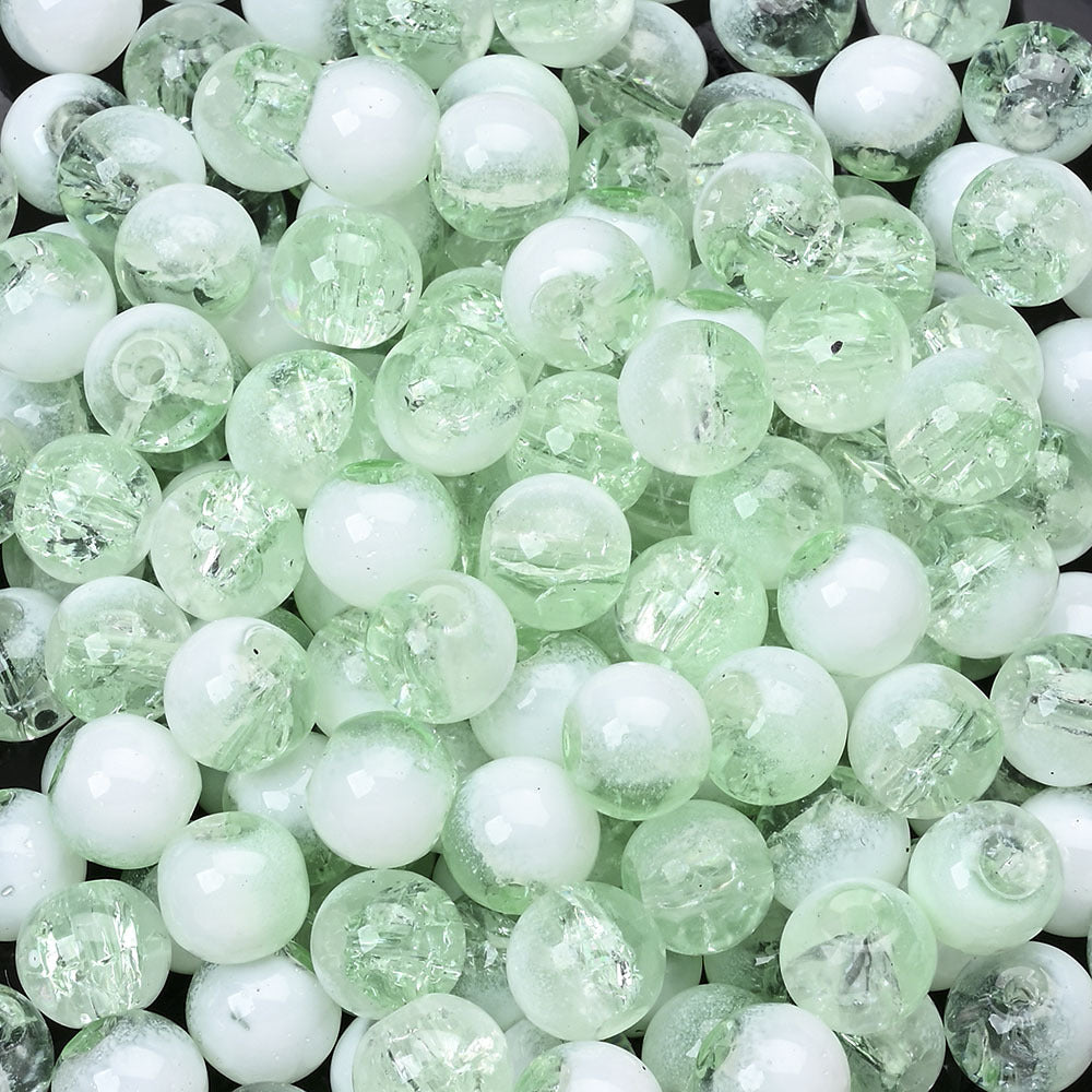 Milk Cap Glass Beads