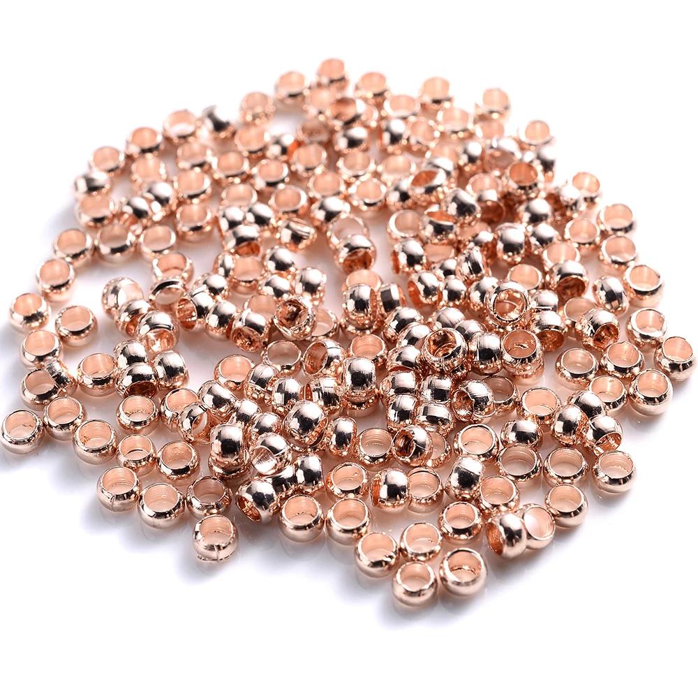 Copper Ball Crimp Beads