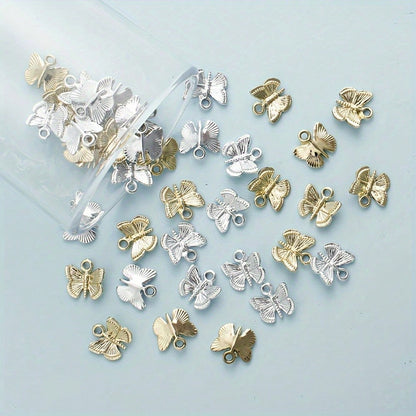 12x13 mm Alloy Butterfly Charms