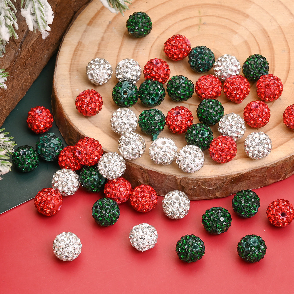 Christmas Resin Ball Beads