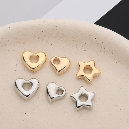 Star Heart CCB Beads