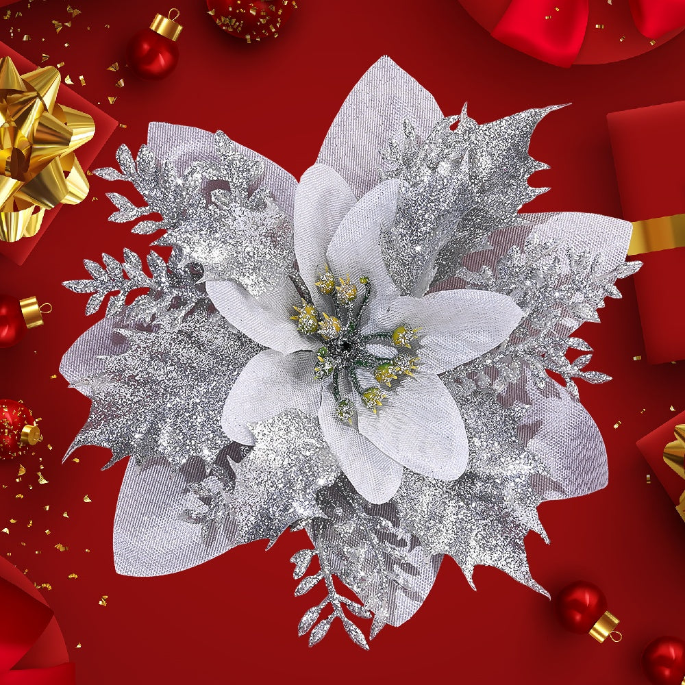 Elegant Handmade Christmas Plastic Flowers