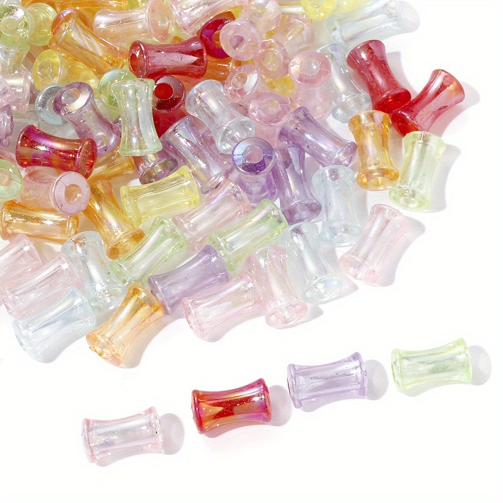 200PCS Mini Bamboo Joint Acrylic Imitation Pearl Spacer Beads