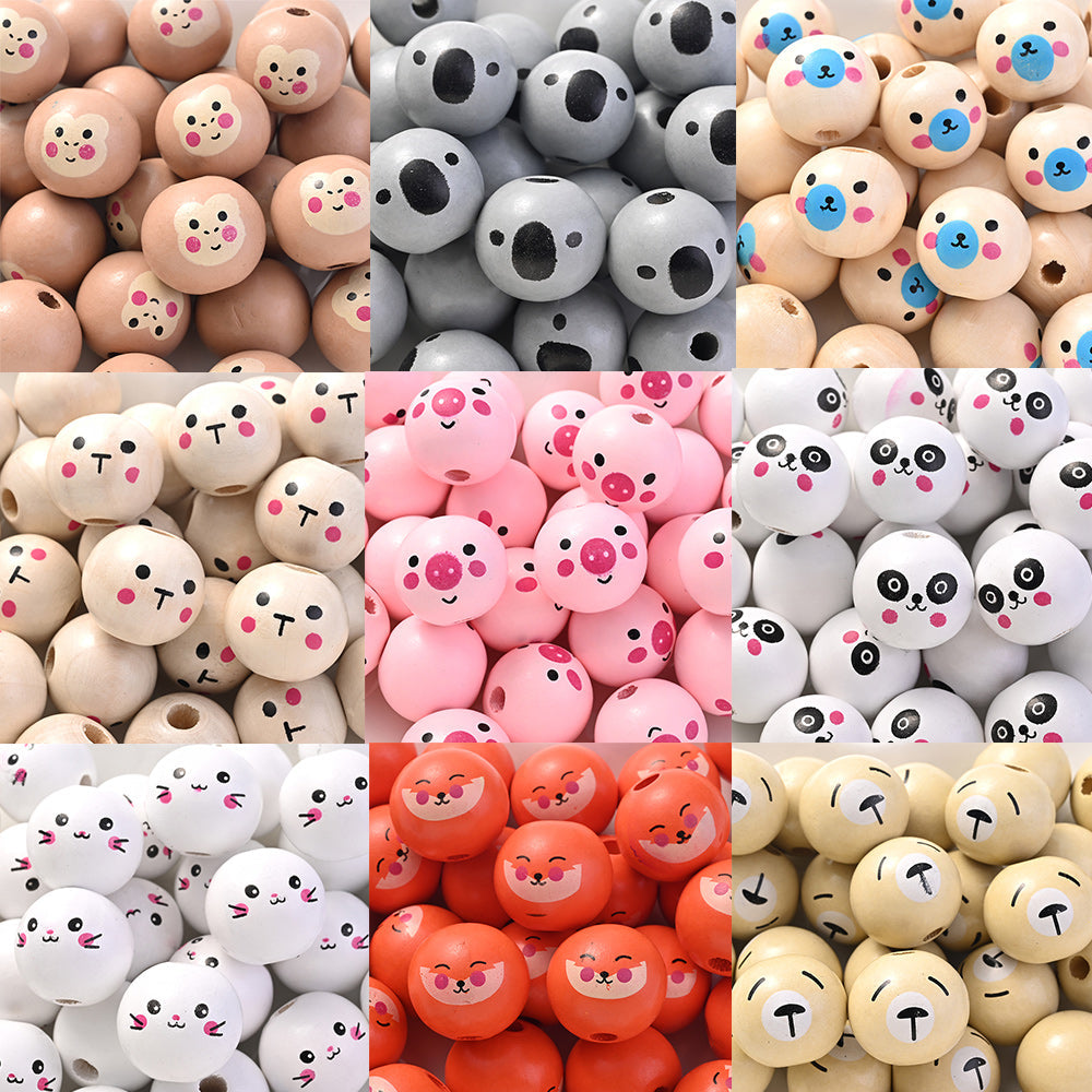 Animal Series Wooden Beads