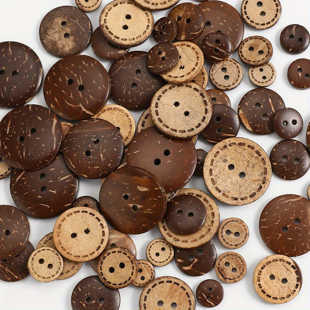 Natural Coconut Shell Buttons