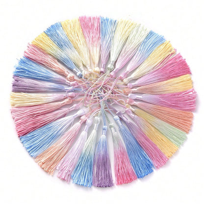 Gradient Color Soft Silk Tassels