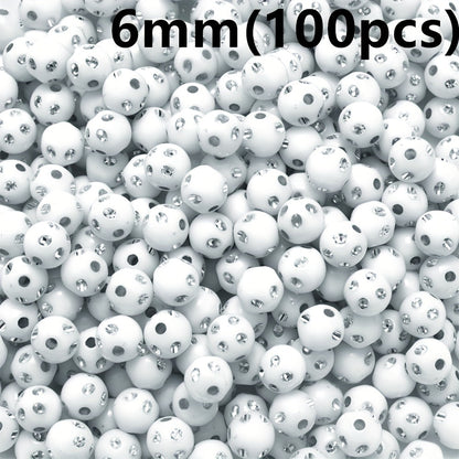 Mixed Acrylic Round Beads