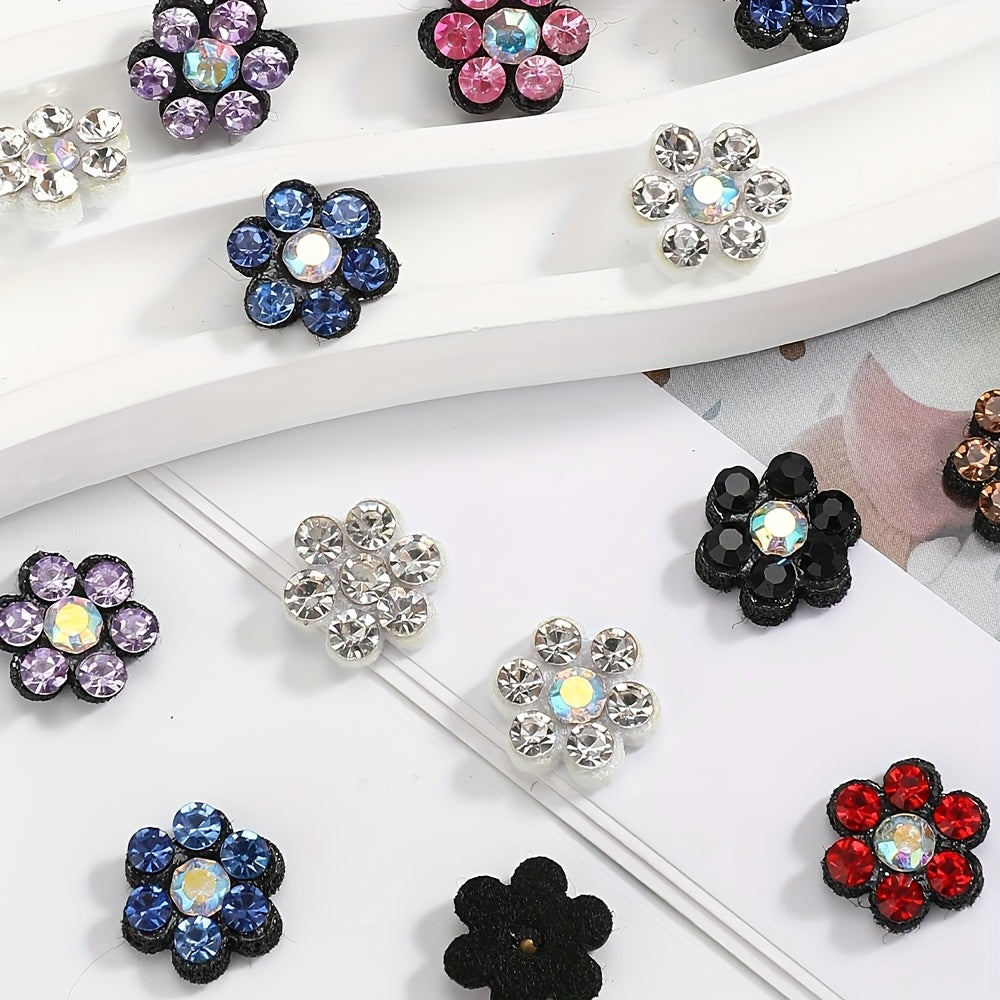 Plum Blossom Rhinestone Patches