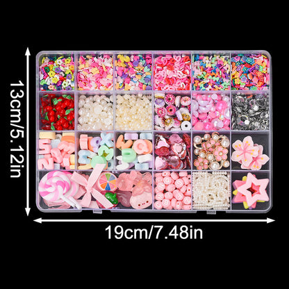 Macaron Resin Love Bow Star Flatback Embellishment Set