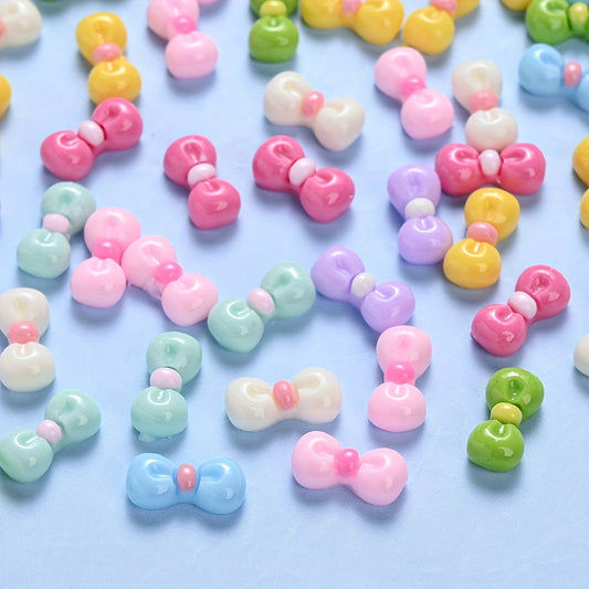 Resin Bow Flatback Decorative Beads